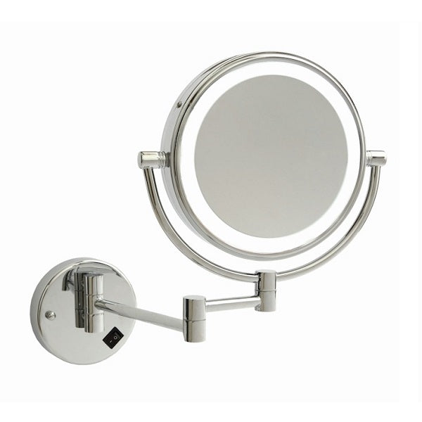 Ablaze Lit Magnifying Mirror 1x & 8x Mag - Chrome - The Blue Space