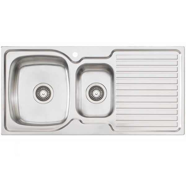 Oliveri Endeavour 1 & 1/2 bowl topmount sink R/H drainer 1TH - The Blue Space