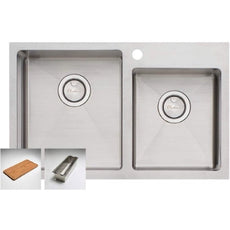 Oliveri Apollo 1 & 3/4 offset bowl sink 1TH R/H | The Blue Space