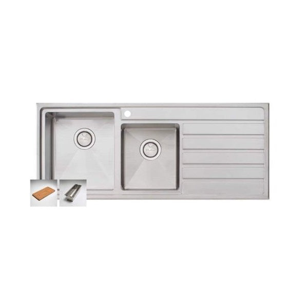 Oliveri Apollo 1 & 3/4 bowl sink with R/H drainer 1TH | The Blue Space