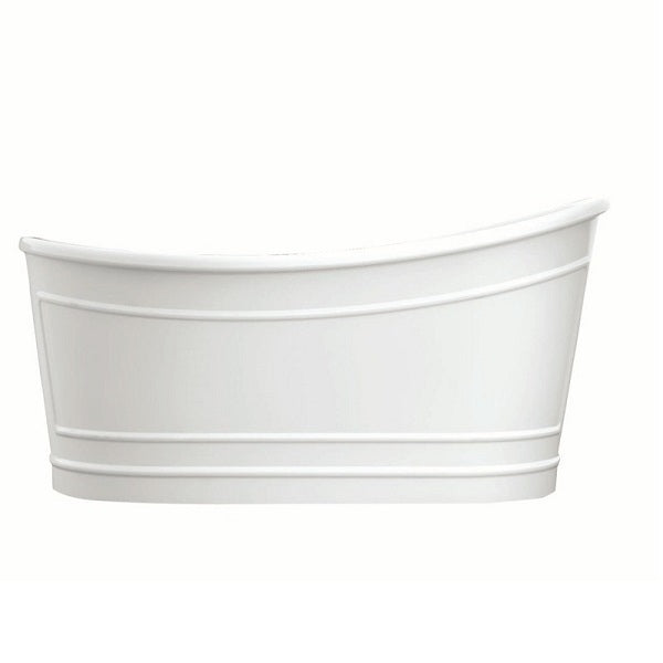 Bel Bagno Ritz Freestanding Bath 1676mm Premium Collection Side View | The Blue Space classic baths