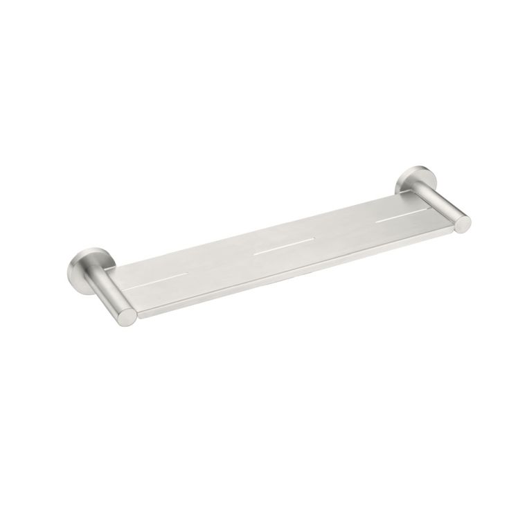 Nero Mecca Metal Shower Shelf Brushed Nickel