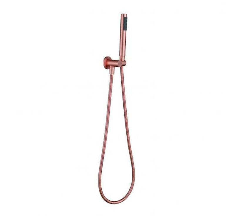 Modern National Star Round Hand Shower on Bracket - Champagne | The Blue Space