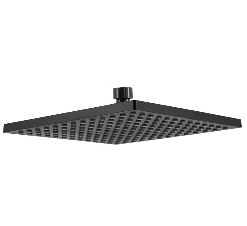 Modern National Shower Head Square - Matte Black | The Blue Space