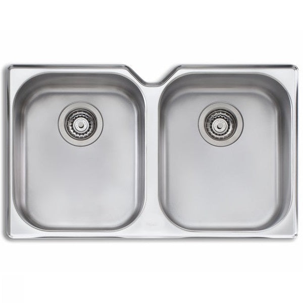 Oliveri Diaz double bowl undermount sink