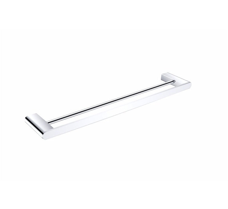 Nero Bianca Double Towel Rail 600mm Chrome | The Blue Space
