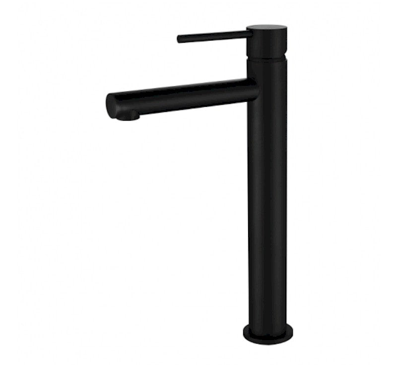 Modern National Star Mini High Rise Basin Mixer Matt Black | The Blue Space