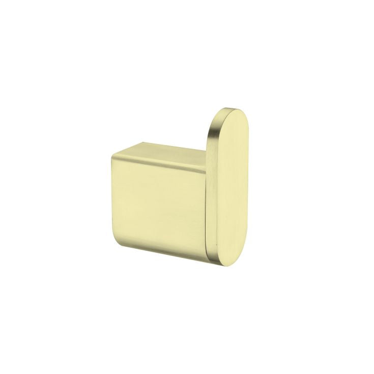 Nero Bianca Robe Hook Brushed Gold | The Blue Space