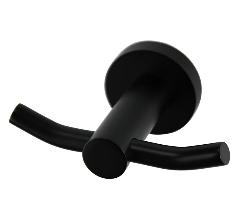 Mirage Robe Hook Double Matte Black