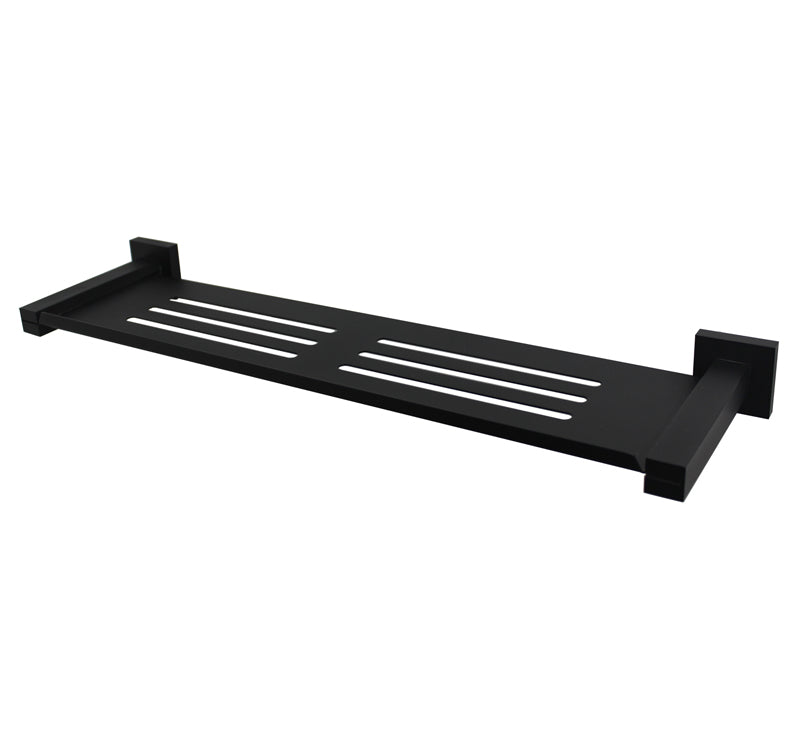 Modern National Luxe Black Metal Shelf Matte Black | The Blue Space