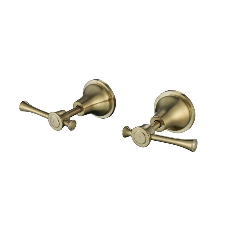 Modern National Montpellier Wall Assemblies 1/4 Turn Brushed Bronze | The Blue Space