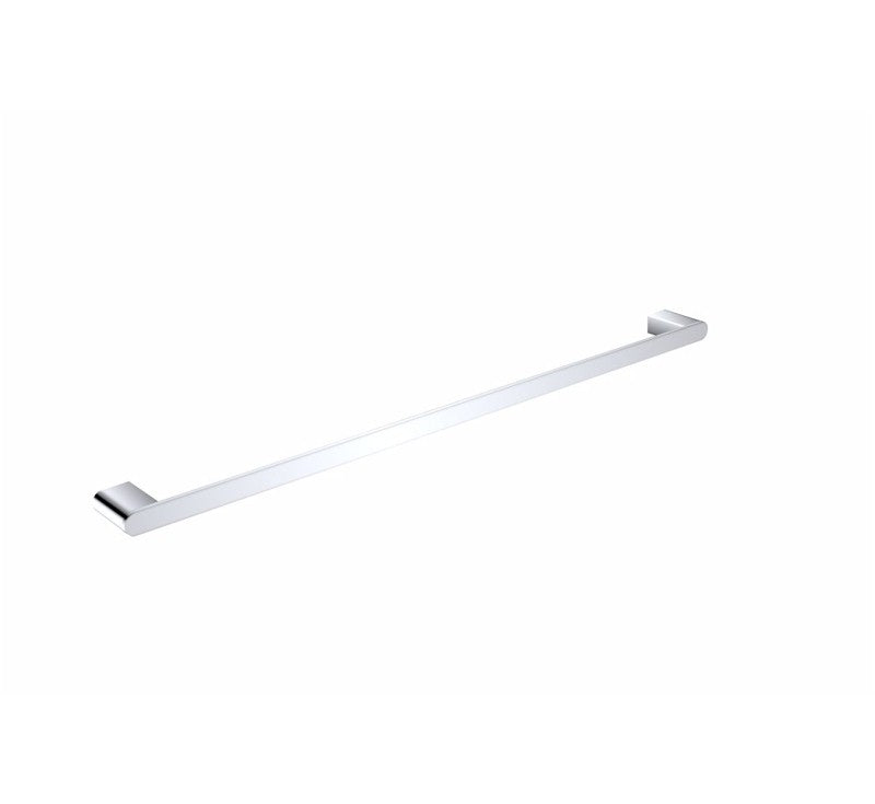 Nero Bianca Single Towel Rail 800mm Chrome | The Blue Space