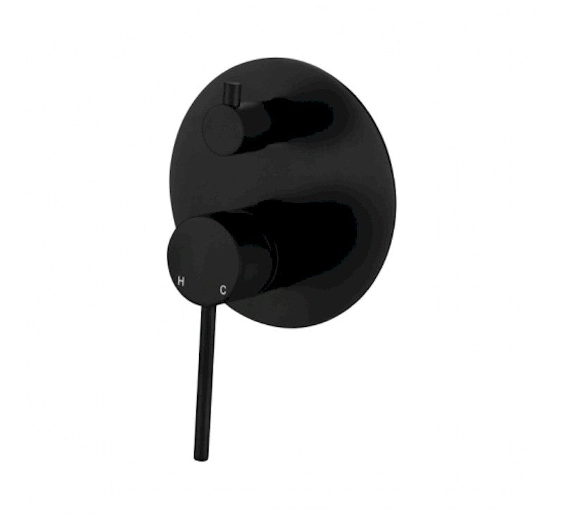 Modern National Star Mini Shower Diverter Mixer Black | The Blue Space