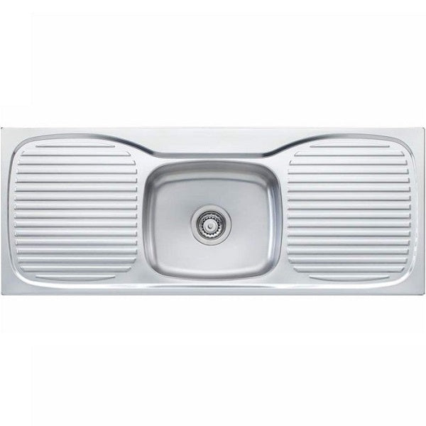 Oliveri Ultraform single bowl topmount sink dbl drainer NTH - The Blue Space