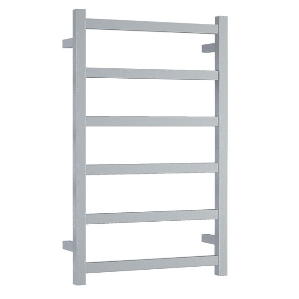Thermorail Square 6 Bar Heated Rail 500x800 - Polished - The Blue Space