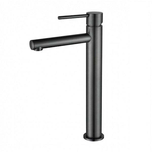 Modern National Star Mini High Rise Basin Mixer Gun Metal | The Blue Space