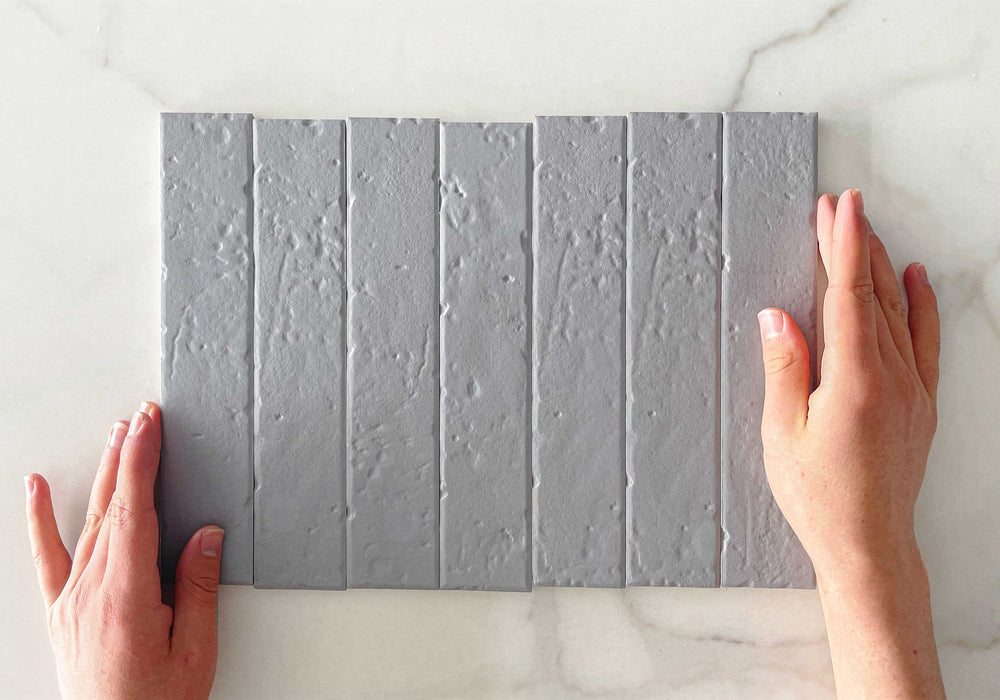 Light Grey Blaire Brick Look Tile - Tile and Bath Co