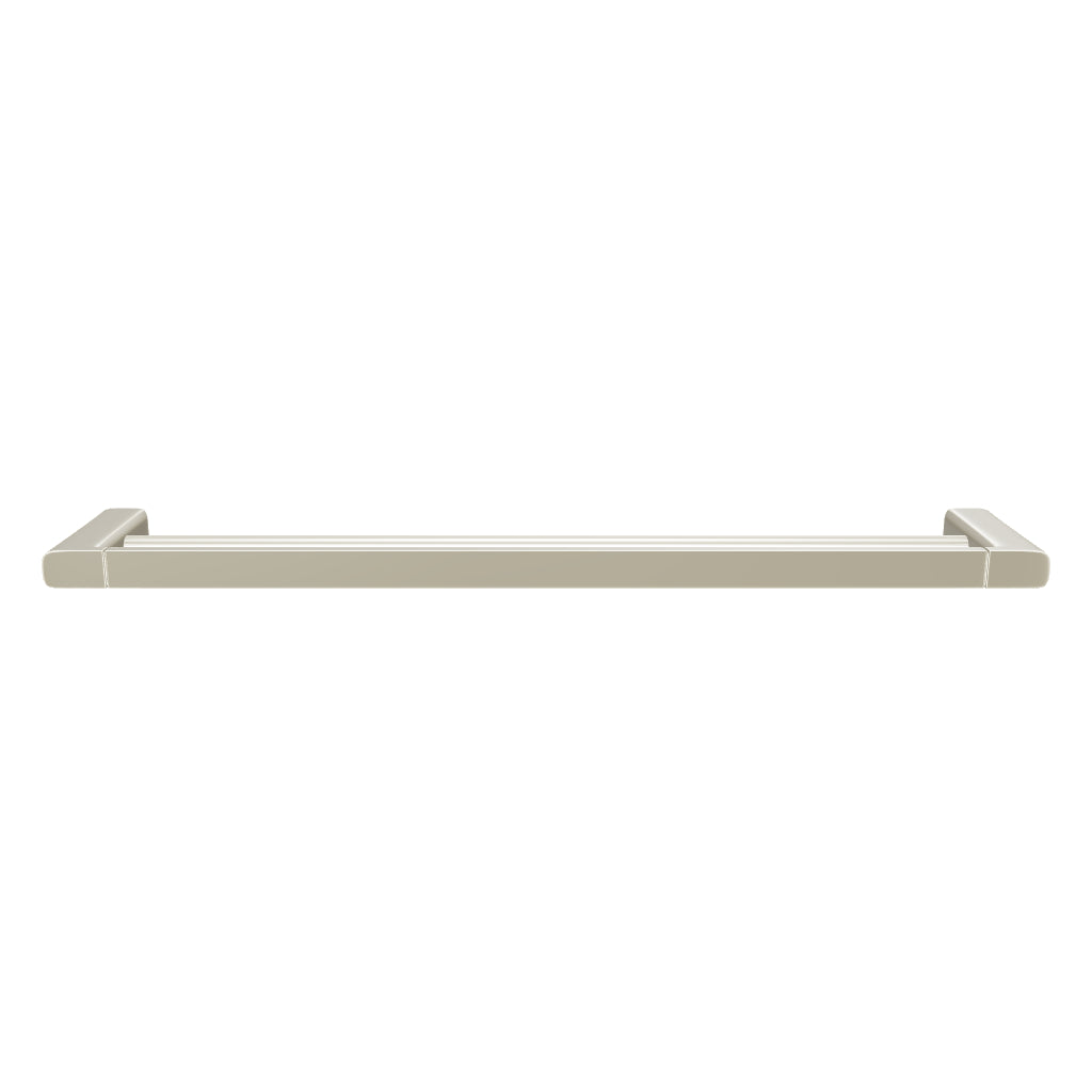 Caroma Luna Double Towel Rail Brushed Nickel 3D Model - The Blue Space