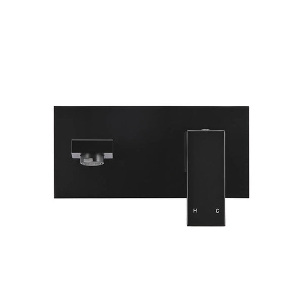 Meir Square Matte Black Spout and Mixer Combination - The Blue Space