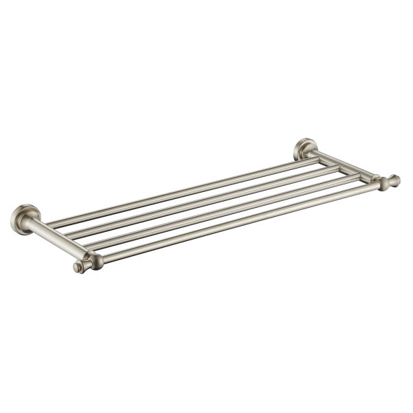 Modern National Medoc Bathroom Shelf Brushed Nickel | The Blue Space