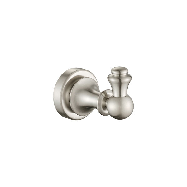 Medoc Single Robe Hook Brushed Nickel | The Blue Space