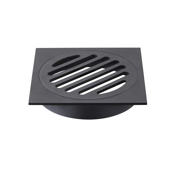 Meir Square Floor Grate Shower Drain 100mm Outlet - Matte Black online at The Blue Space