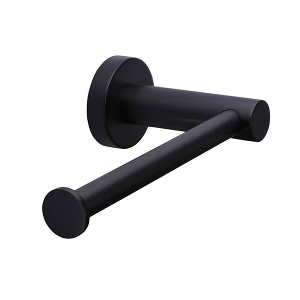 Meir Round Matte Black Toilet Roll Holder - The Blue Space