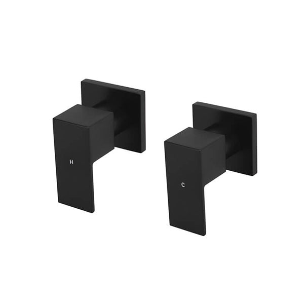 Meir Square Quarter Turn Wall Top Assembly Taps - The Blue Space