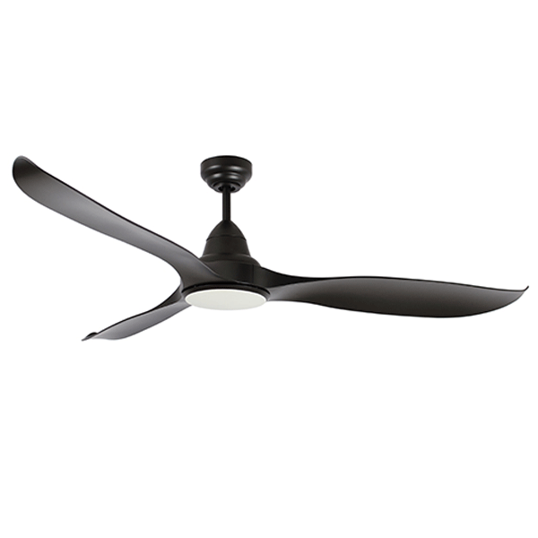 Martec Wave 60" 152cm DC Ceiling Fan with 18W LED CCT Light Matt Black Online at The Blue Space