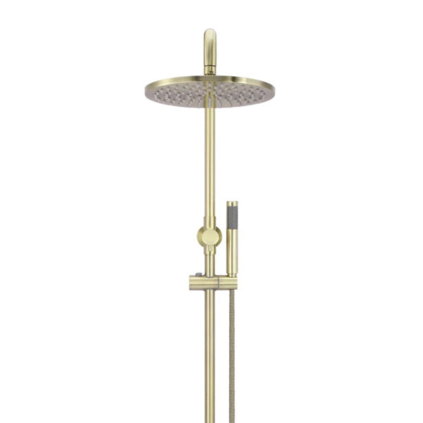 Meir Round Combination Shower Rail 300mm Rose & Hand Shower - Tiger Bronze