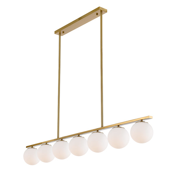 Telbix Marsten ES 7 Light Pendant Antique Gold online at The Blue Space