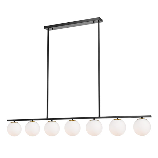 Telbix Marsten ES 7 Light Pendant Black Online at The Blue Space