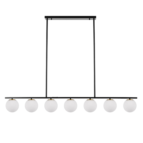 Telbix Marsten ES 7 Light Pendant Black Online at The Blue Space