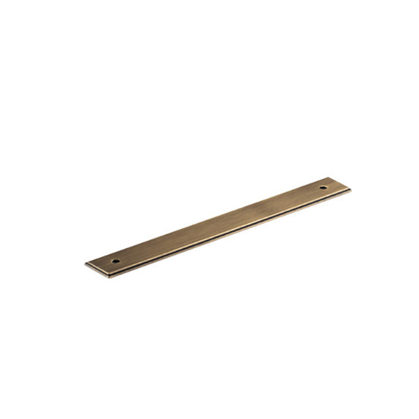 Momo Handles Barrington Backplate to Suit Bar Handle Dark Brushed Brass
