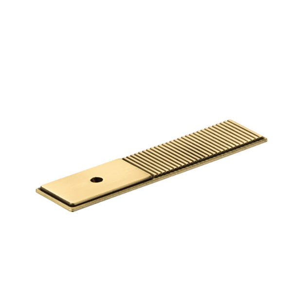 Momo Handles Barrington Backplate to Suit Knob Matt Brass Online at The Blue Space