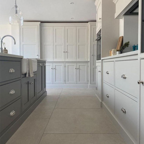 Momo Handles New Hampton Wide Cup Pull 96mm Polished Nickel online at The Blue Space | Hampton Kitchen