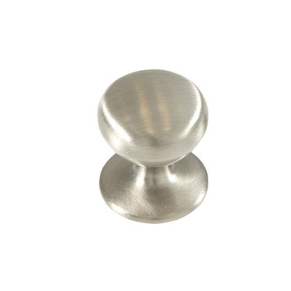 Momo Handles New Hampton Round Knob 32mm Dull Brushed Nickel Online at The Blue Space