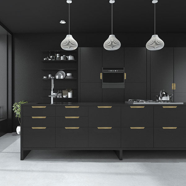 Momo Handles Vann Lip Pull Handle Brushed Dark Brass online at The Blue Space