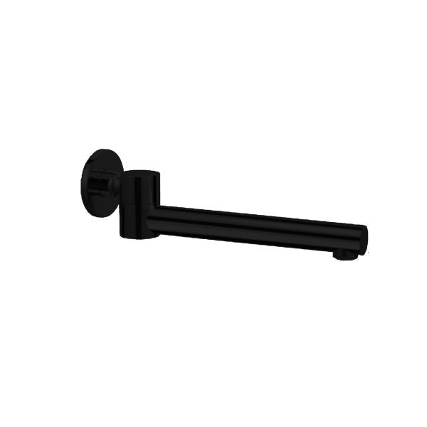 Nero Dolce Wall Mounted Swivel Bath Spout Matte Black | The Blue Space