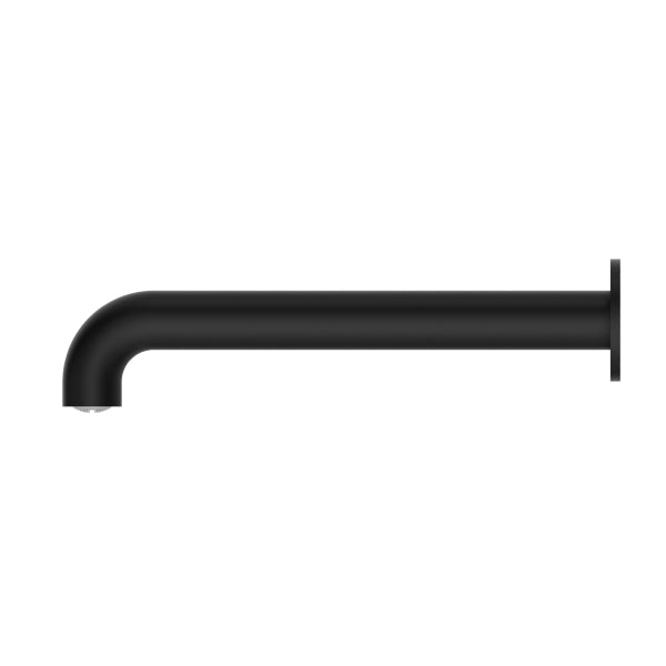 Nero Mecca Basin/Bath Spout Only 250mm Matte Black Side View | The Blue Space