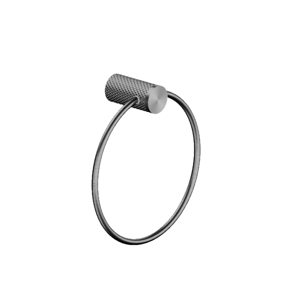 Nero Opal Towel Ring Gunmetal | The Blue Space