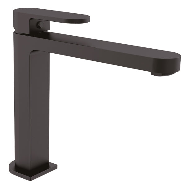 Nero Ecco Tall Basin Mixer Matte Black | The Blue Space
