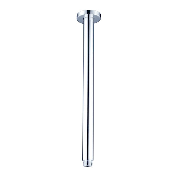 Nero Round Ceiling Arm 300mm Chrome | The Blue Space