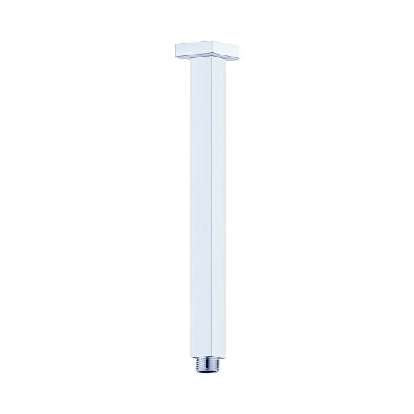 Nero Square Ceiling Arm 600mm Chrome | The Blue Space