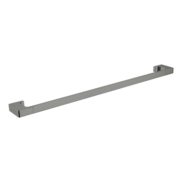 Nero Pearl/Vitra Single Towel Rail Gunmetal 800mm | The Blue Space