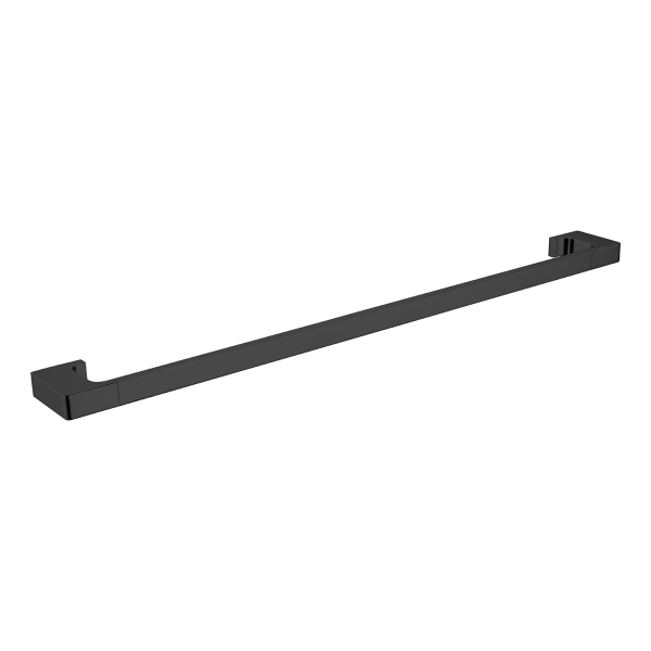 Nero Pearl/Vitra Single Towel Rail Matte Black 800mm | The Blue Space