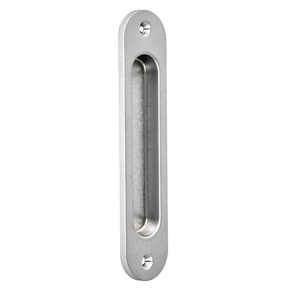 Nidus Radius Sliding Door Flush Pull 135mm Satin Chrome online at The Blue Space