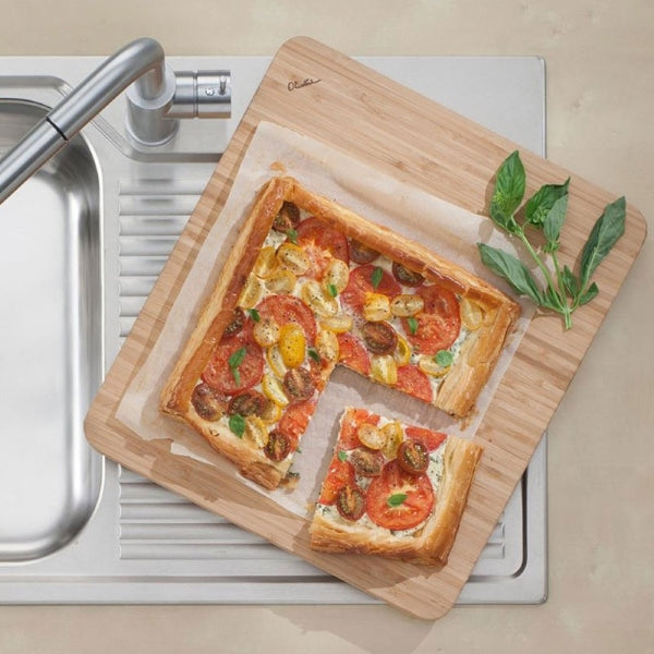 Oliveri Sonetta and Apollo Series Bamboo Chopping Board Lifestyle - The Blue Space