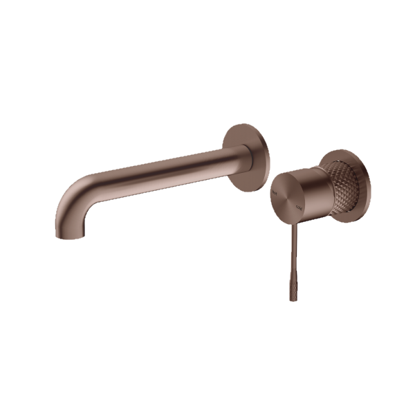 Nero Opal Wall Basin/Bath Mixer Brushed Bronze | The Blue Space