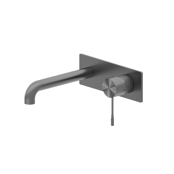Nero Opal Wall Basin/Bath Mixer Gunmetal | The Blue Space